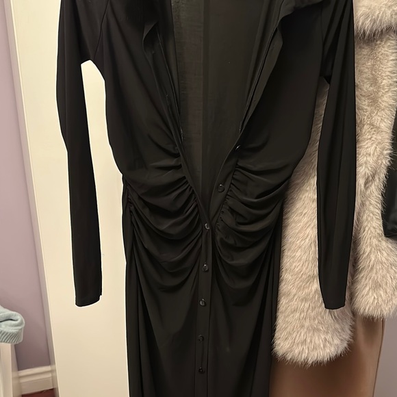 MISSGUIDED Black Ruched Dress - Picture 2 of 4